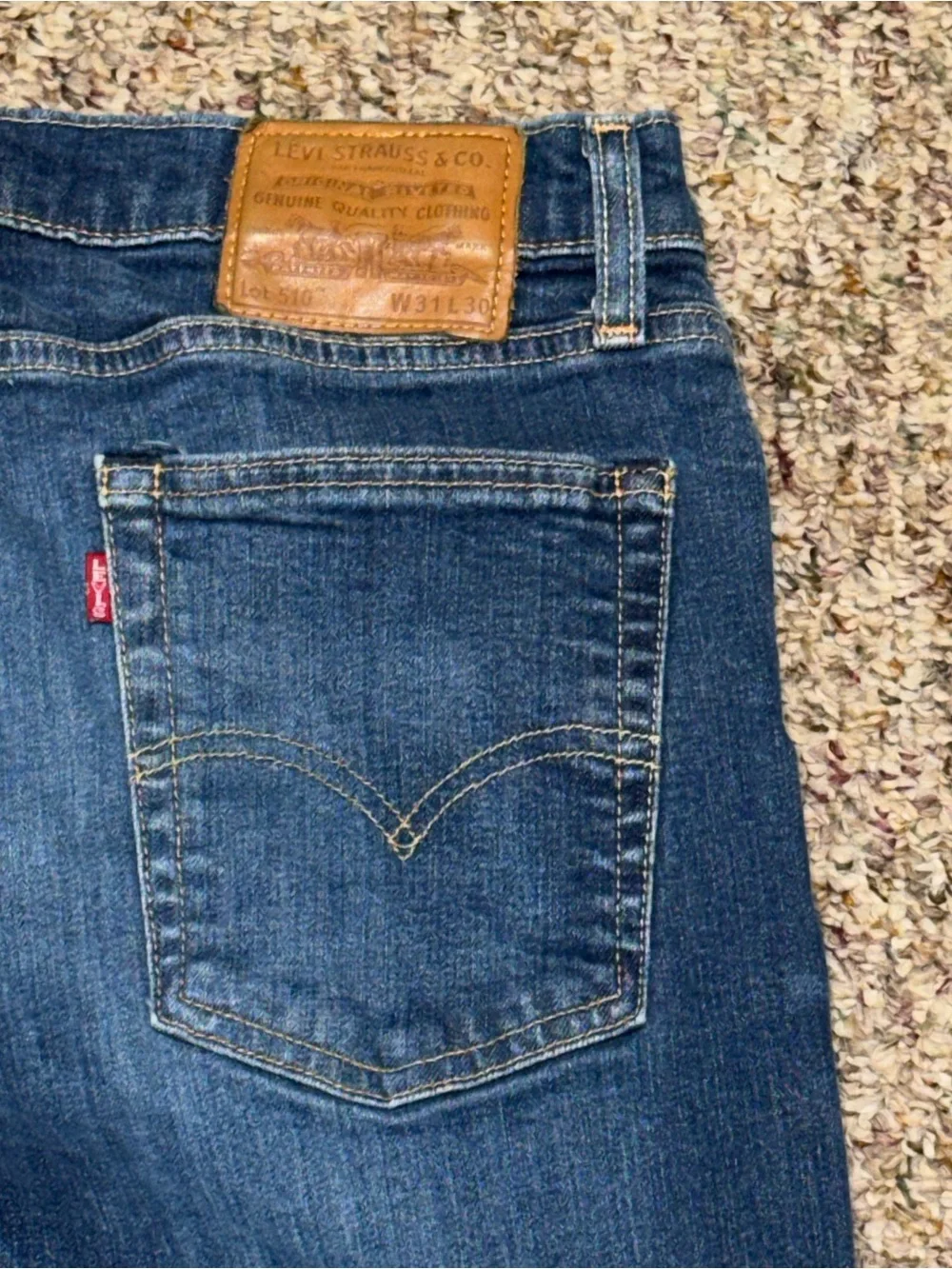 Levi's men's size 31 jeans straight leg
